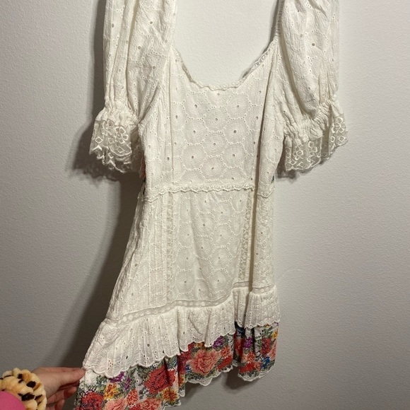 Loveshackfancy Thressey Eyelet-Embroidered Minidress NWT - Picture 8 of 14